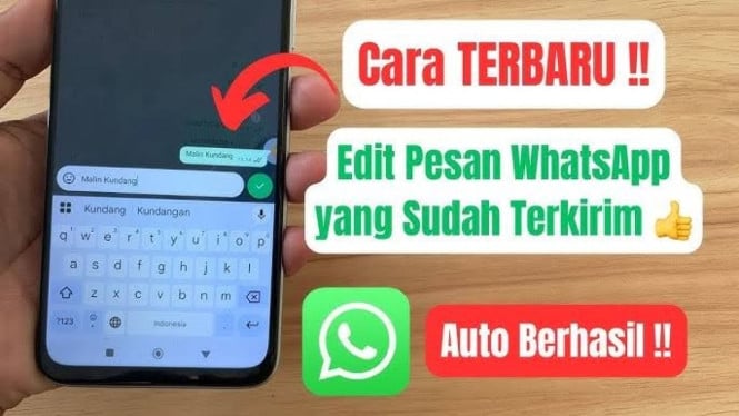 Cara Edit Pesan WhatsApp yang Terkirim