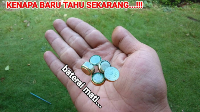 Cara hidupkan baterai tasbih