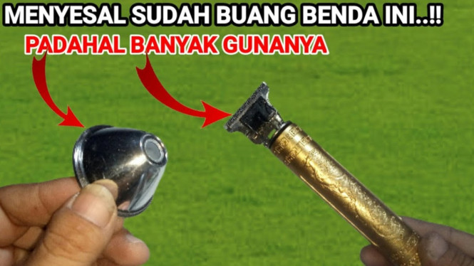 Memanfaatkan alat cukur bekas