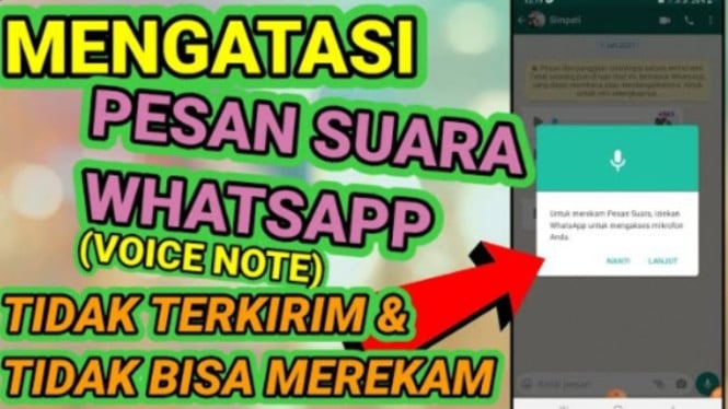 Mengatasi Pesan Suara tidak Merekam di WA