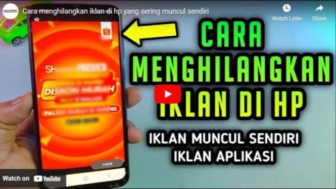 Cara Menghilangkan Iklan di HP