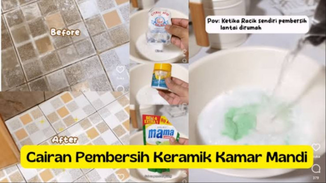 Resep Pembersih Lantai Kamar Mandi