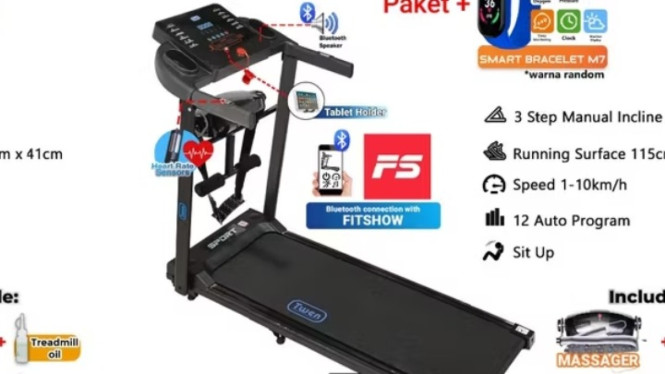 Treadmill Elektrik Twen Tip ST111 D199