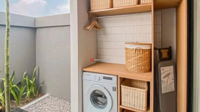 Laundry Room Desain Semi Terbuka