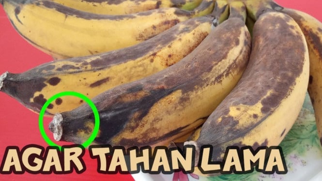 Menyimpan pisang matang