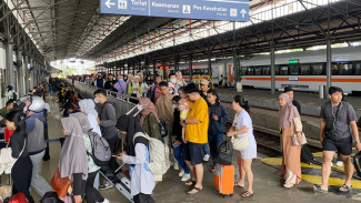 H-7 Lebaran, 64 Ribu Pemudik Sudah Tiba di Stasiun Wilayah Daop 4 Semarang