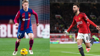 MU dan Barcelona Tukar Guling Bruno Fernandez dengan Frankie De Jong