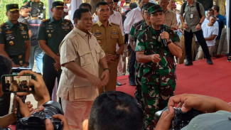 Menhan RI Prabowo dan Pangdam IV/Diponegoro Melakukan Tinjau Lokasi Pengairan Pertanian