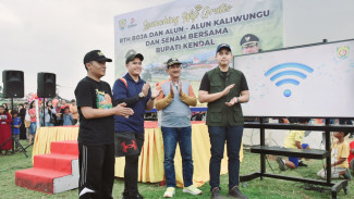 Bupati Kendal Pimpin Launching Wi-Fi Gratis di RTH Boja dan Kaliwungu