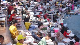 Seru, Lomba Mewarnai Hari Anak Nasional di Saloka Theme Park Sambil Rasakan Wahana Permainan