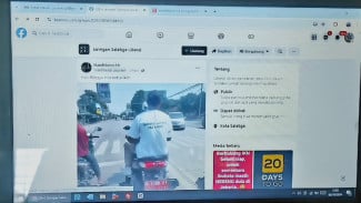 Ramai Di Medsos, Pengendara Motor Plat Merah Bonceng pria Gunakan Atribut Paslon Gub Jateng