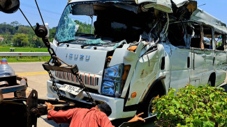 Rombongan Santri Ponpes Bin Baz Bantul Kecelakaan di Tol Ungaran, Akan Ikut MTQ di Semarang