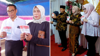 Dua Cabup Semarang Gunakan Hak Pilih Bersama Keluarga Di Kampung Halaman