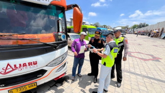 Jelang Libur Nataru Polda Jateng Periksa Kelaikan 420 Armada Bus