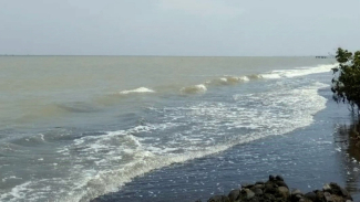 Suasana di pantai Tegal Jawa Tengah. Suasana di pantai Tegal Jawa Tengah.