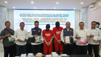 Polda Jateng Bekuk Kurir 13,92 Kg Sabu di Pelabuhan Tanjung Emas Semarang