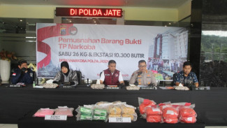 26 Kg Sabu dan 10 Ribu Pil Ekstasi Dimusnahkan