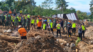 Tim SAR Gabungan Mulai Pencarian 26 Korban Longsor Banjarnegara Setelah Tertunda, Anjing Pelacak Polda Dikerahkan