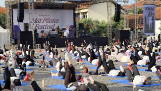 Immoderma Mat Pilates Festival Masuk Rekor MURI Senam Mat Pilates dengan Peserta Terbanyak