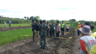 Tentara dan Polisi Evakuasi Amunisi Mortir 81 Tamera di Persawahan Purwodadi