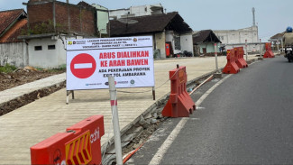 Pengecoran Exit Tol Ambarawa, Pengalihan Jalan Ambarawa - Bawen Hingga 2 Februari 2026