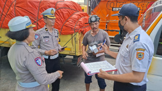 Polisi Lakukan Rampcheck di Rest Area Jalan Tol Ungaran