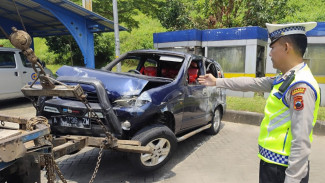Kecelakaan di Tol Semarang–Solo, Libatkan 2 mobil Pemudik, Satu Orang Luka Ringan
