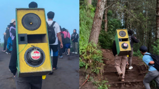 Viral Pendaki Bawa Sound Horeg ke Puncak Gunung Andong