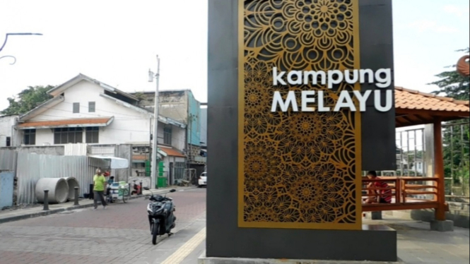 Suasana di Kampung Melayu Semarang.
