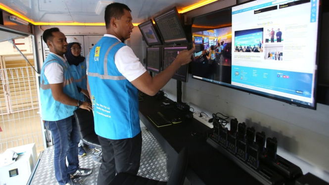 Kesiapan fasilitas listrik PLN di Stadion Manahan.