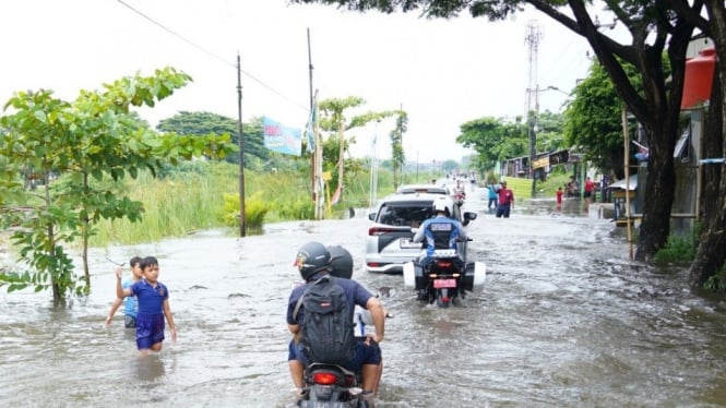 Banjir landa wilayah Semarang.