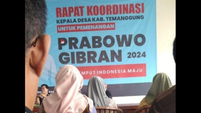 foto kades di Temanggung rakor Prabowo-Gibran.