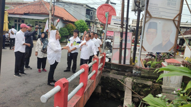 Walikota Semarang cek daerah rawan banjir.