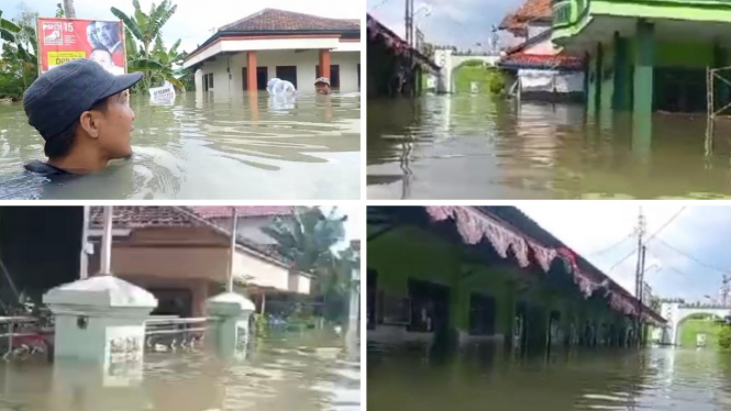 Banjir Demak membuat 8.170 orang mengungsi.
