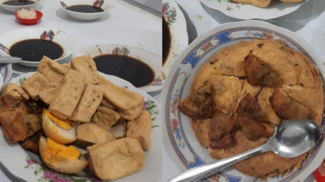 Kuliner tahu emplek khas Semarang.