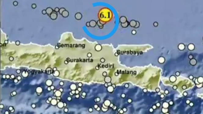 Data BMKG Gempa di Tuban.