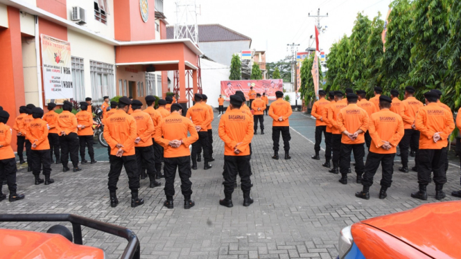Basarnas Semarang amankan mudik di Gerbang Tol Kalikangkung