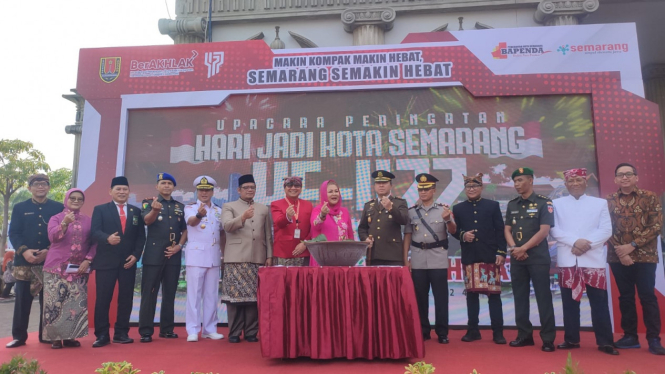 Wali Kota bersama Forkopimda peringati Hari Jadi Kota Semarang ke 477.