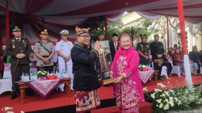 Wali Kota Semarang Mbak Ita saat peringatan HUT Kota Semarang ke 477.