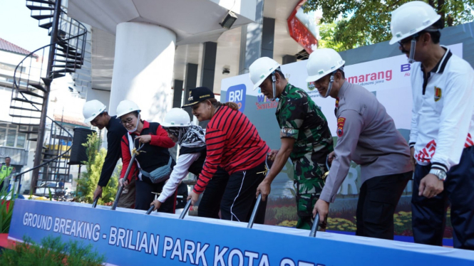 Wali Kota Semarang pimpin groundbreaking Taman Brilian.