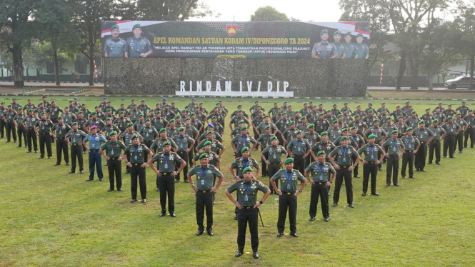 Apel Komandan Satuan Kodam IV/Diponegoro TA 2024.