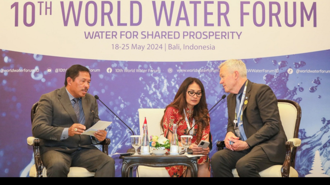 Pj Gubernur Jateng berbucara di World Water Forum di Bali.