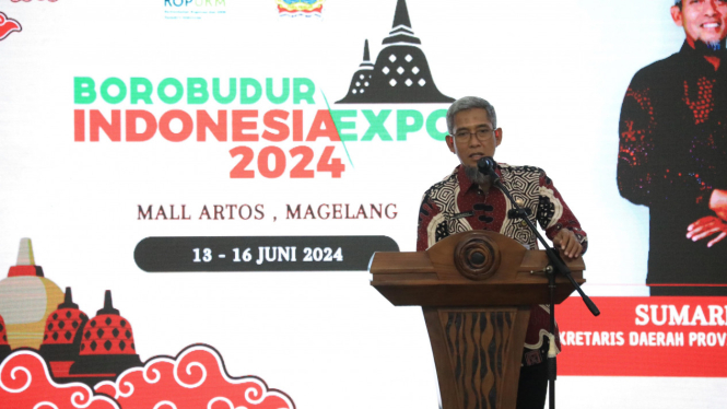 Sekda Jateng Sumarno Pada Pameran Borobudur Indonesia Expo 2024
