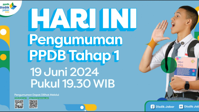 Pengumuman hasil PPDB Jawa Barat.