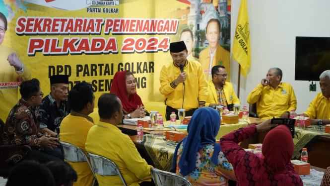 Wali Kota Semarang melakukan silaturahmi dengan DPD Partai Golkar
