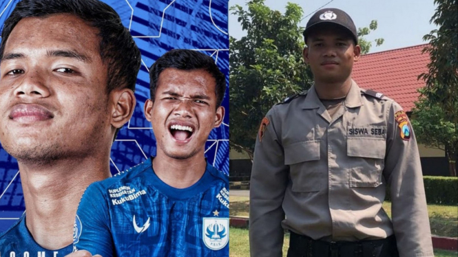 Pemain sepak bola yang jadi polisi Bayu Fiqri.