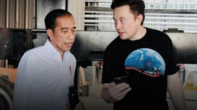 Jokowi bertemu Elon Musk beberapa waktu lalu.