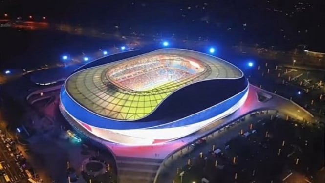 Stadion Qingdao Youth Football tempat laga China vs Indonesia.