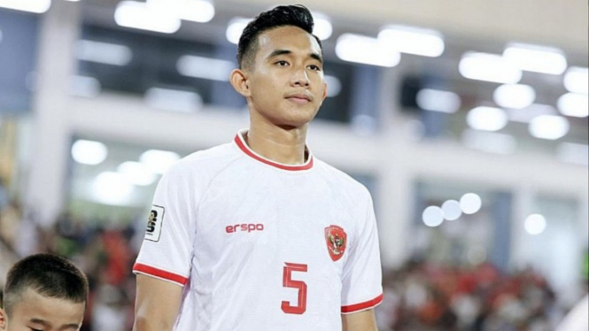 Bek Timnas Indonesia Rizky Ridho.