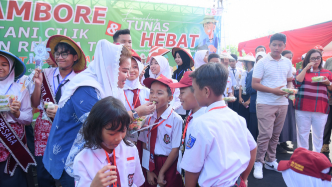 Suasana Jambore Petani Cilik di Kota Semarang